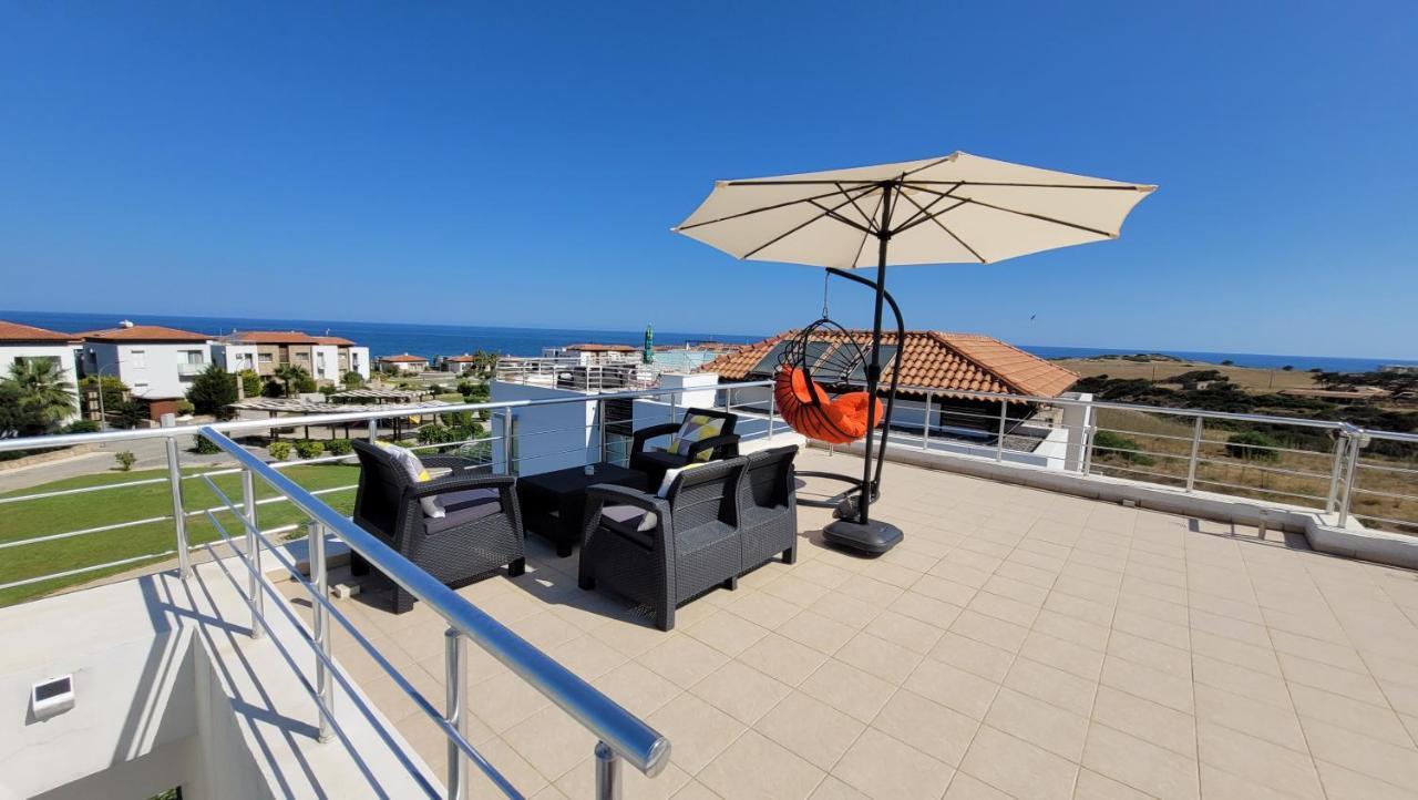 Sea And Mountain View Beachfront Penthouse Yali Exterior foto